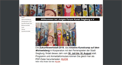 Desktop Screenshot of jungesforumkunst.de