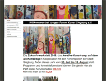 Tablet Screenshot of jungesforumkunst.de